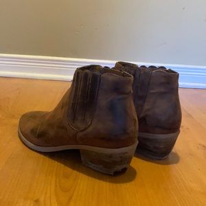 Brown Leather Booties